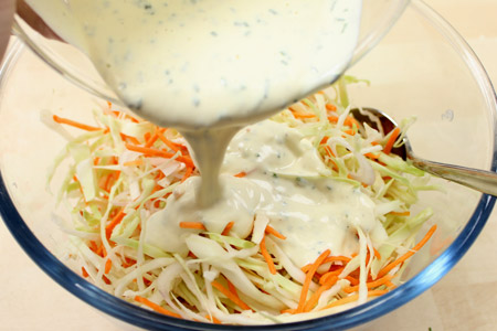 Ricette: cavolo in insalata