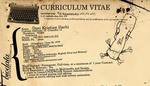 Le sezioni del curriculum vitae