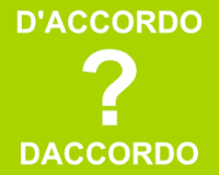 Si scrive daccordo o d’accordo?