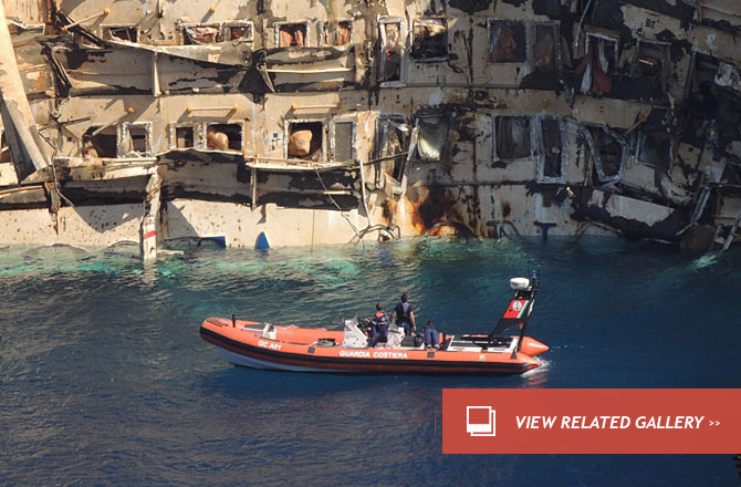 Costa Concordia: iniziano le operazioni di ricerca per i corpi dei dispersi
