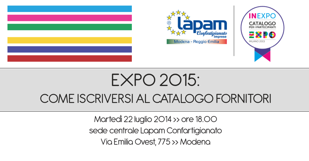 Come registrarsi elenco dei fornitori Expo Milano 2015