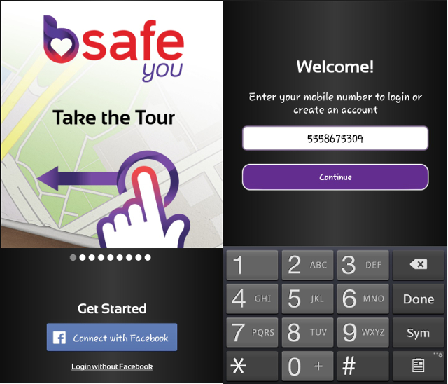Nuova app app B Safe, caratteristiche