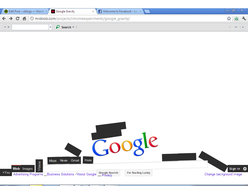 Che cos’è Google Gravity