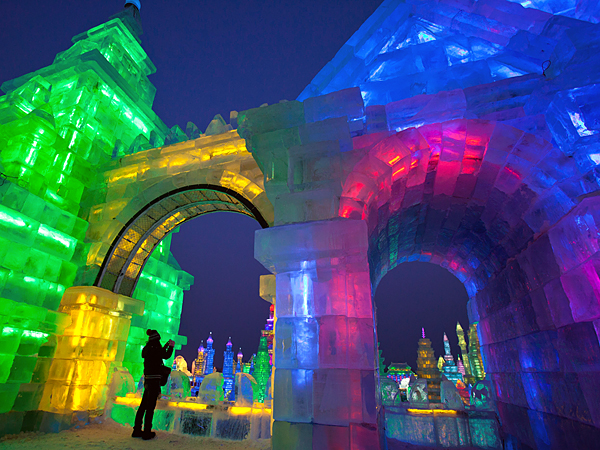 Il festival del ghiaccio di Harbin, Cina