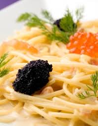 Linguine al limone e al caviale