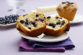 Ricette: muffins ai mirtilli a basso contenuto di grassi