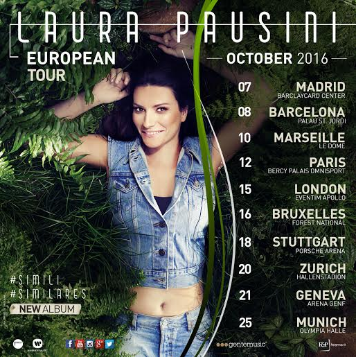 Date European Tour Laura Pausini