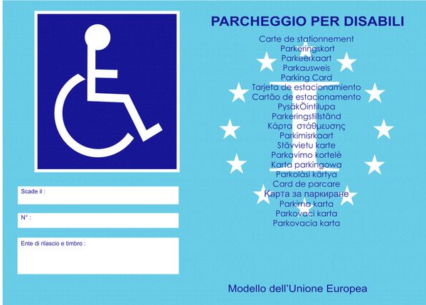 Come cambiare targa sul contrassegno invalidi
