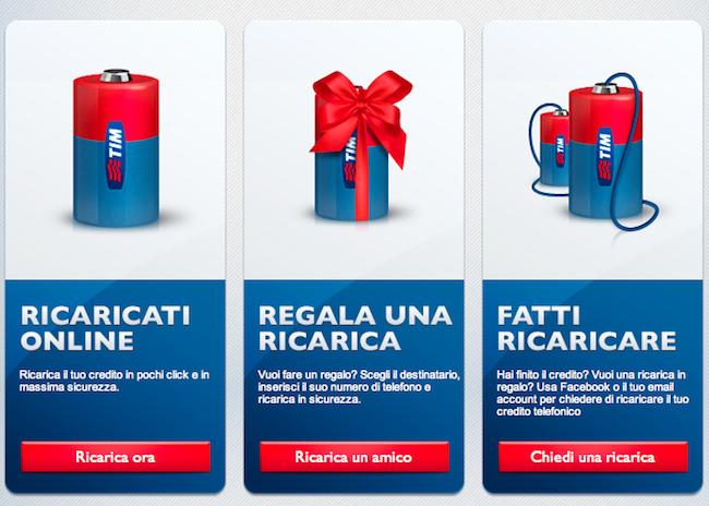 Come regalare ricarica Tim