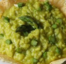 Risotto agli asparagi e raspadura