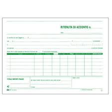 Esempio di ritenuta d’acconto