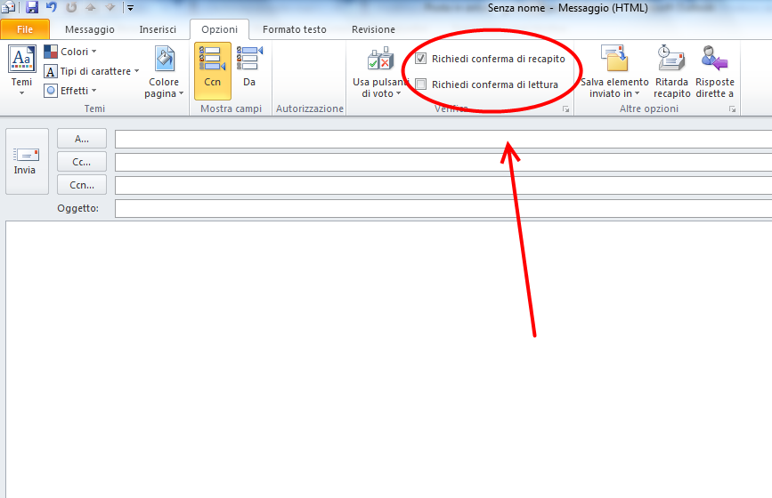 Come abilitare conferma di lettura su Outlook