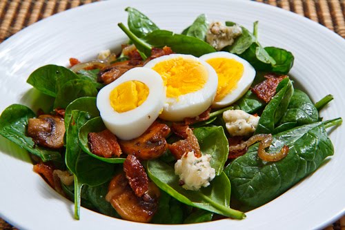 Ricette: insalata di spinaci con pancetta