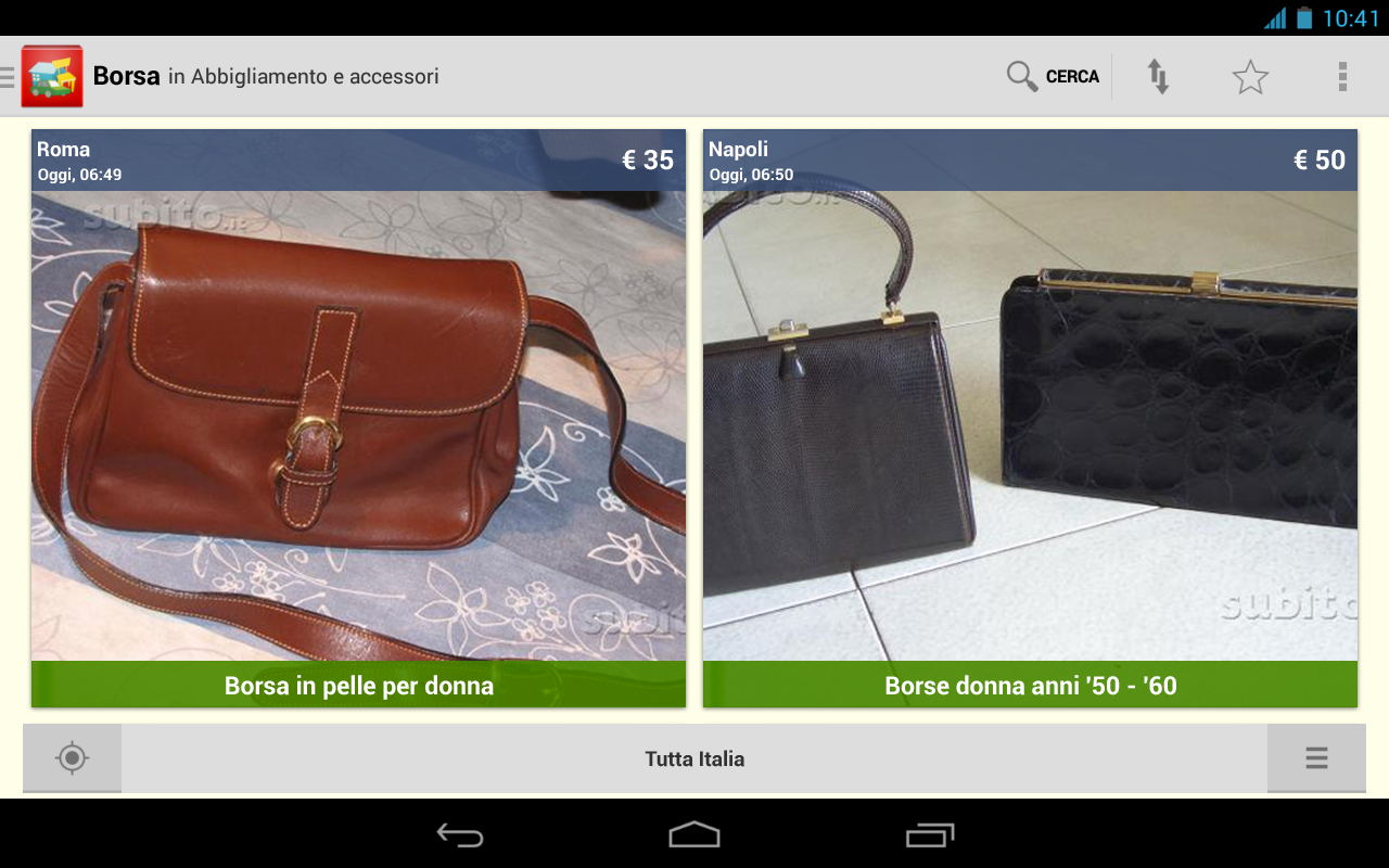 Caratteristiche App Subito.it