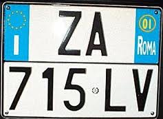 Come cambiare targa auto