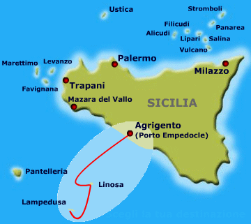 I traghetti per Lampedusa