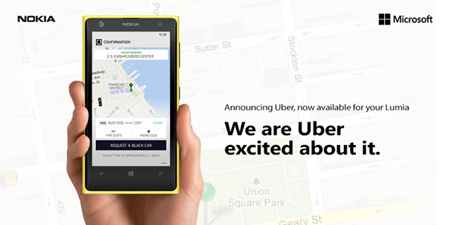 Come funziona Uber su Windows Phone
