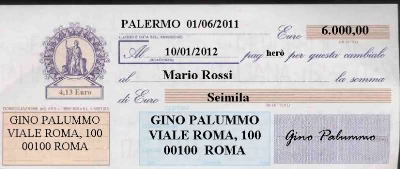 Come compilare una cambiale