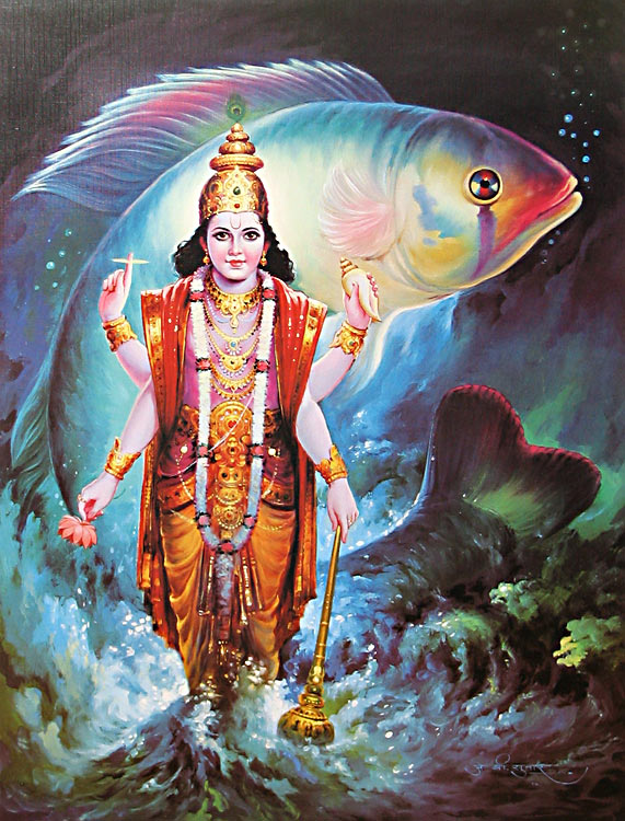 Prima Reincarnazione di Vishnu: Matsya, il pesce del diluvio univerale