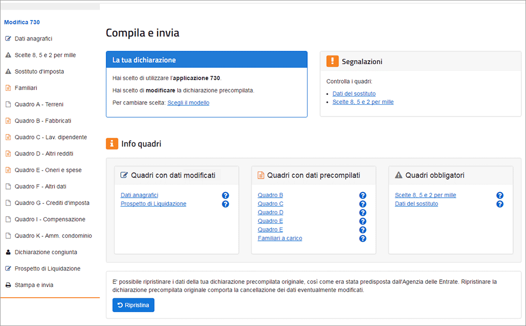 Come fare compilazione 730 senza modifiche Come fare compilazione 730 senza modifiche