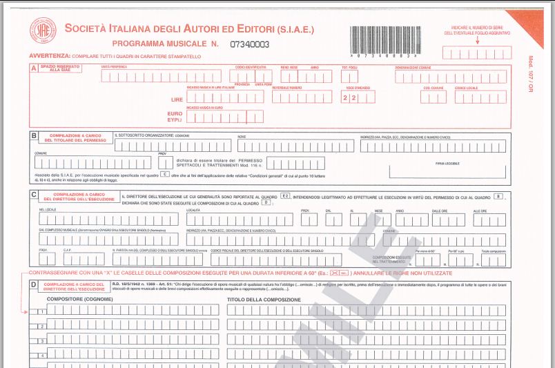 Modello 107 m-1 SIAE Modello 107/m-1 SIAE