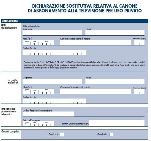 Canone Rai: le modalità per inviare l'autocertificazione