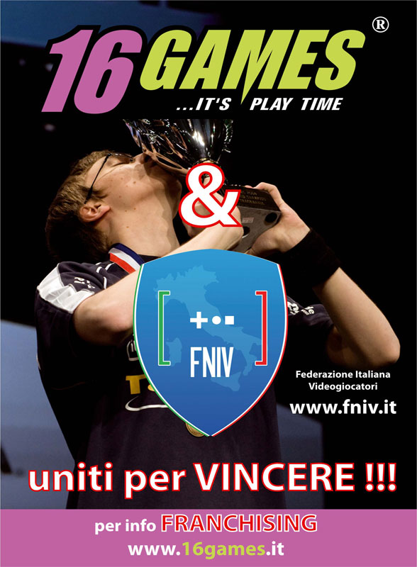 16Games: on line e al vostro fianco nei Campionati di Videogiochi