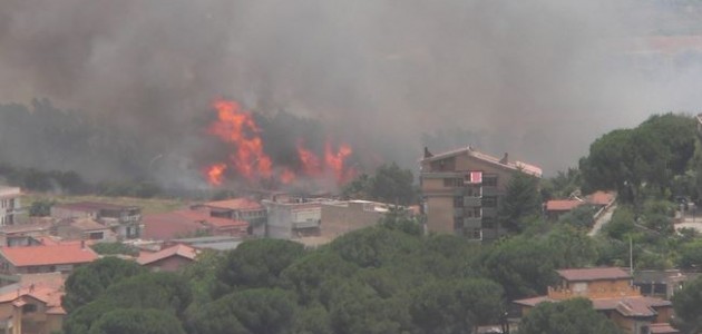 INCENDIO NEL PALERMITANO INCENDIO NEL PALERMITANO