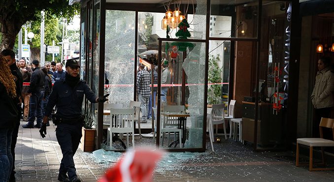 TEL-AVIV ATTENTATO TEL-AVIV ATTENTATO