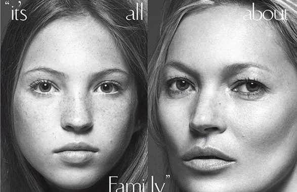 Kate Moss e Lila Grace sulla copertina di Vogue Italia. Kate Moss e Lila Grace sulla copertina di Vogue Italia.