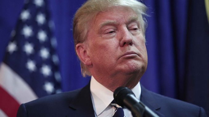 Donald Trump Addresses GOP Lincoln Day Event In Michigan