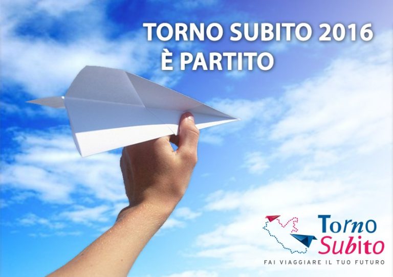 Bando Torno Subito al via le candidature Bando Torno Subito: al via le candidature