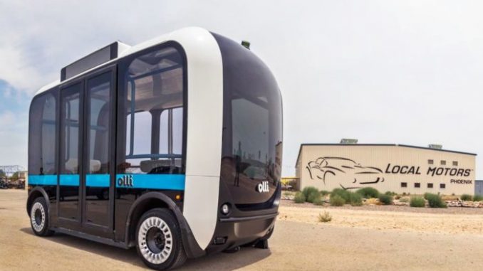 Olli il primo autobus senza pilota Olli il primo autobus senza pilota