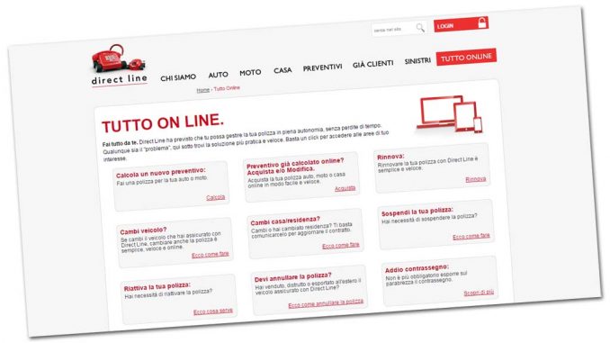 direct line richiesta danni Direct line richiesta danni