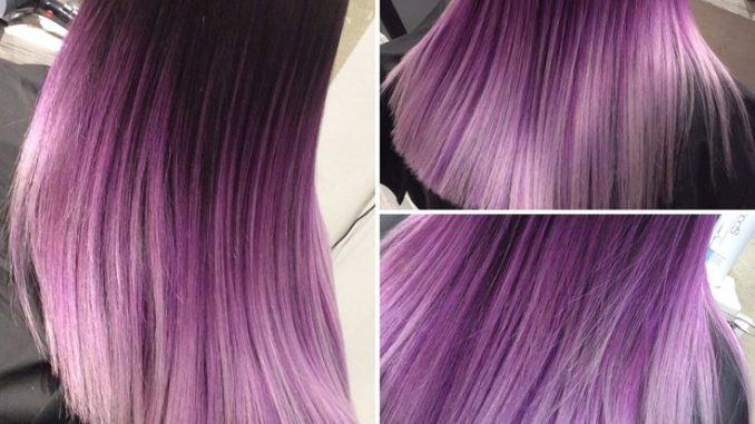 Shatush viola: su capelli castani, neri e biondi Shatush viola: su capelli castani, neri e biondi