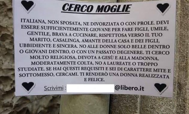 Cerca moglie pia: dalla bufala del web alla realtà Cerca moglie pia: dalla bufala del web alla realtà
