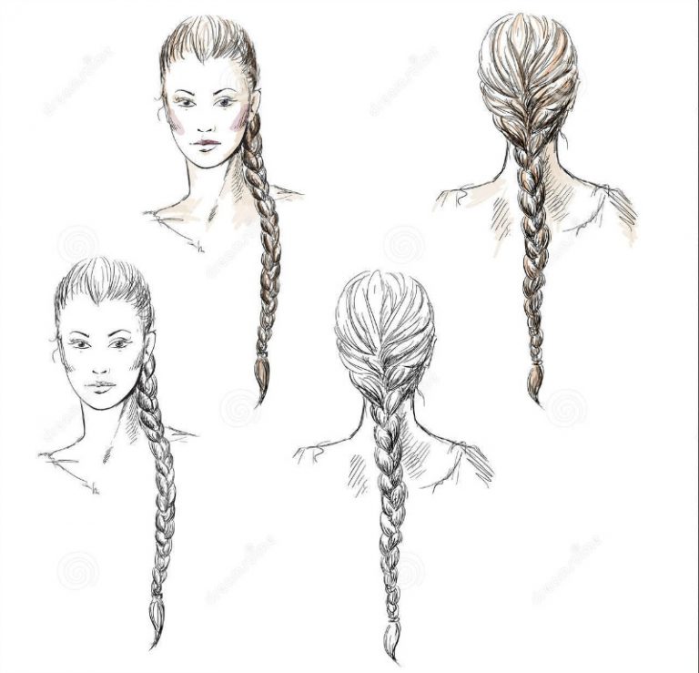 Come disegnare i capelli: le trecce Come disegnare i capelli: le trecce