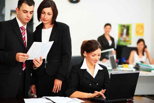 Workgroup interacting in a work environment