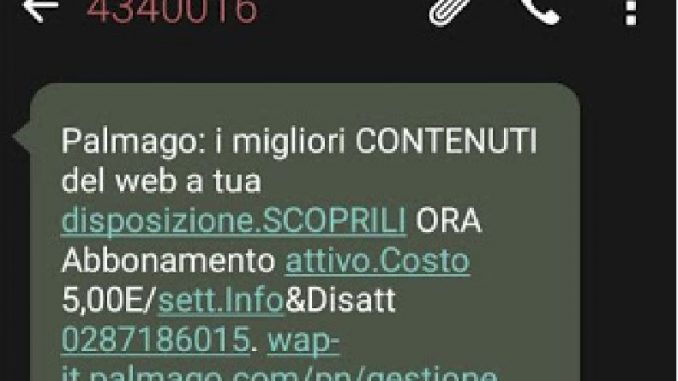 truffa sms