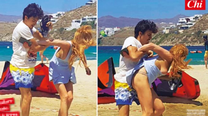 aggressione in spiaggia