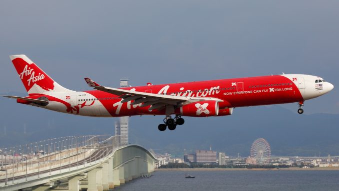 L'Airbuss A330 della Air Asia. L'Airbuss A330 della Air Asia.