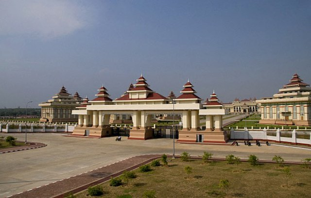 myanmar Costruzione in città disabitata