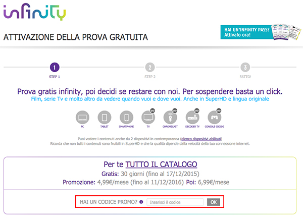 come_gestire_accpunt_infinity