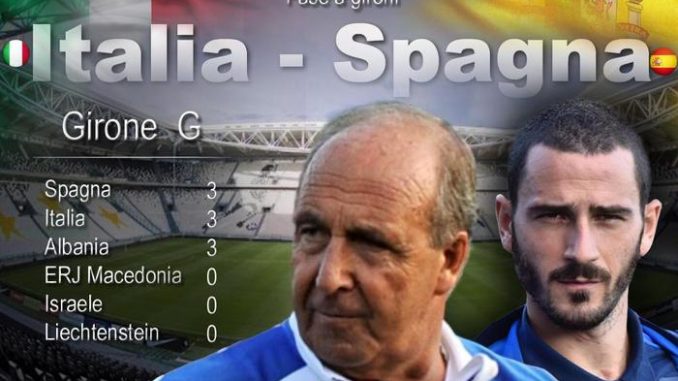 Qualif. Russia 2018: Italia-Spagna (elaborazione)