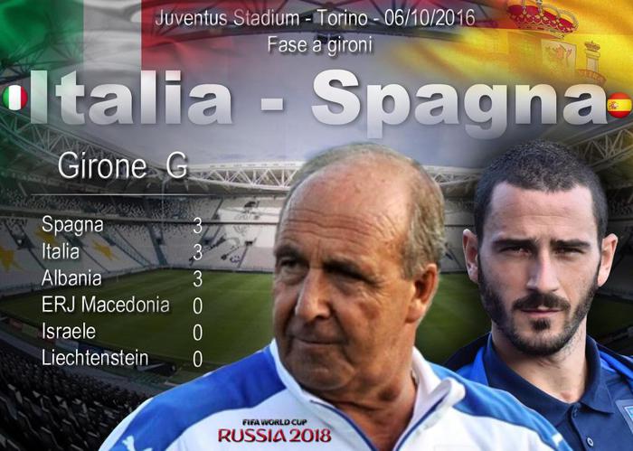 Qualif. Russia 2018: Italia-Spagna (elaborazione)