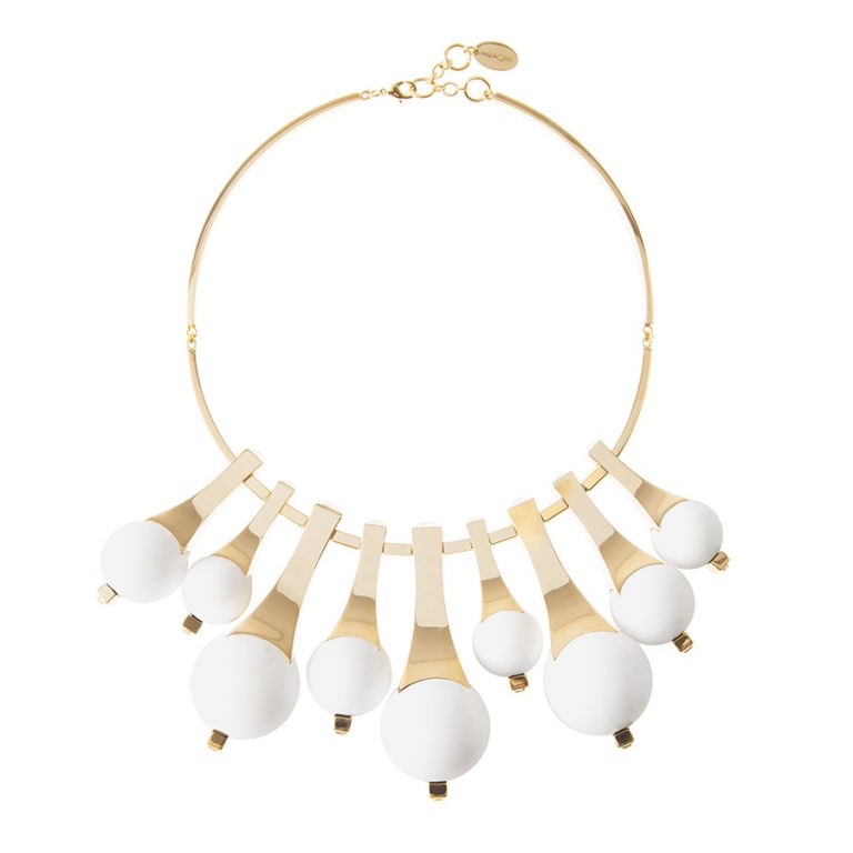 mostra_homi_milano_designer_may-moma_geasphere_pe2016_collana_ottone-dorato-resina-cristalli-swarovski