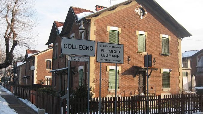 villaggio_leumann_collegno Villaggio Leumann con segnaletica