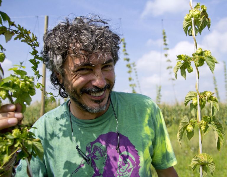 Teo Musso, il promotore della campagna crowdfunding per il Baladin Open Garden. Teo Musso, il promotore della campagna crowdfunding per il Baladin Open Garden.