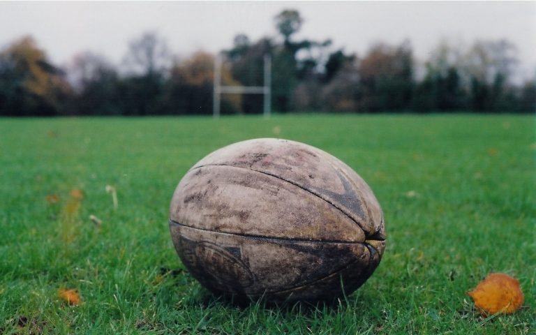 old rugby ball