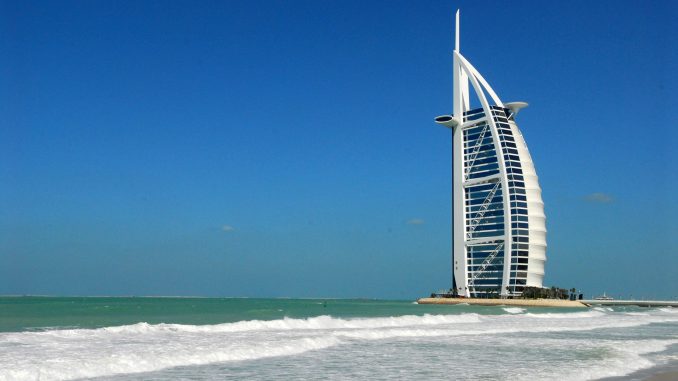seashore-and-burj-la-arab-jumeirah-in-dubai-united-arab-emirates-uae